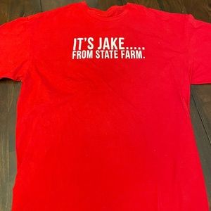 jake from state farm, O/S, red shirt